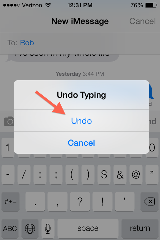 how to undo deleted text on macbook
