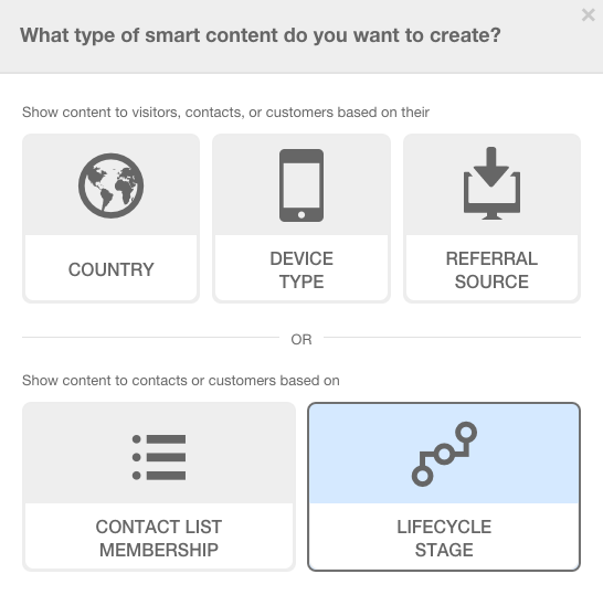 Smart Content - Personalize Your Webpage by Lifecycle Stage