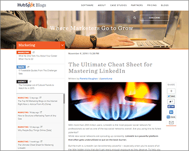 Subscribe To HubSpot's Marketing Blog