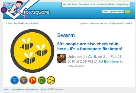 AJ Bombers Swarm Badge