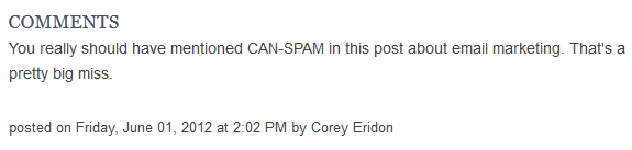 can spam comment