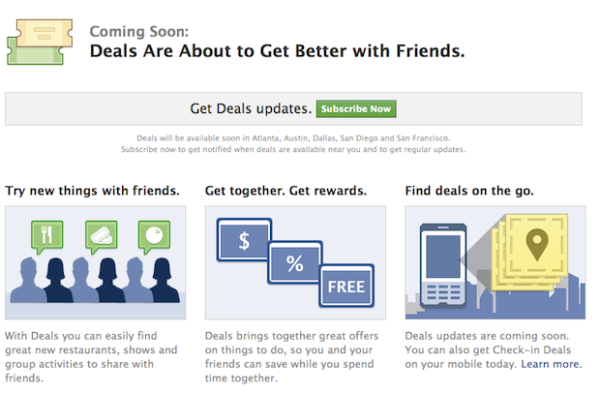 Facebook Deals Unveiled, Goes Head-on with Groupon