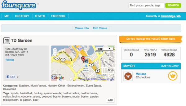 foursquare    TD Garden    Boston, MA resized 600