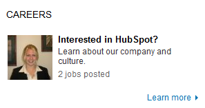 LinkedIn careers listed on company page.