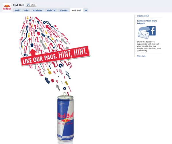 Red Bull Facebook Fan Page