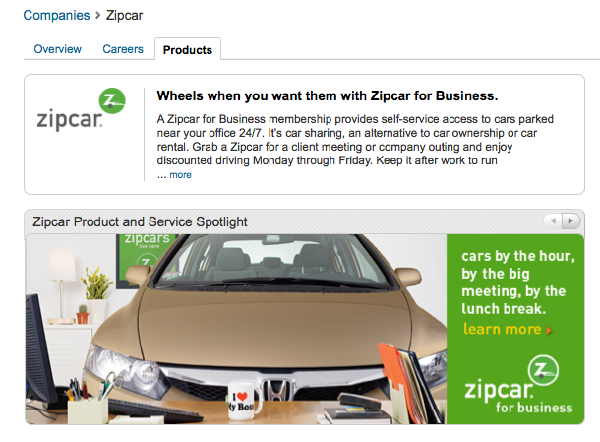 Zipcar LinkedIn Banner