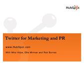 Twitter for Marketing and PR Webinar