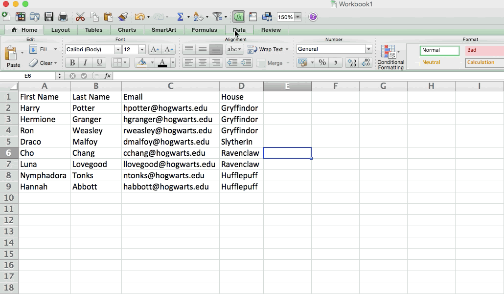 Filters on Excel Sheet