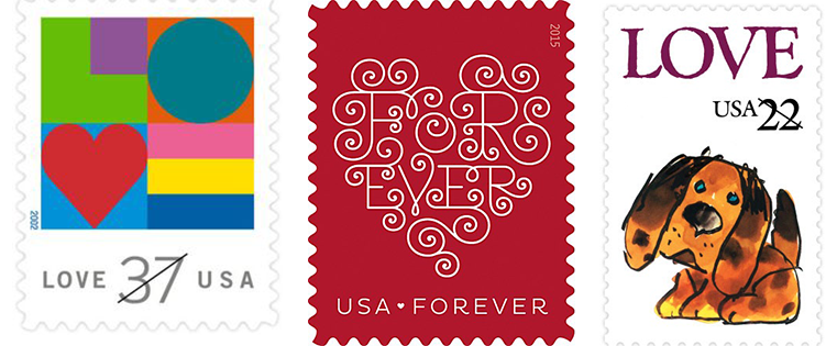 LOVE Stamps: The History of Design in Postage