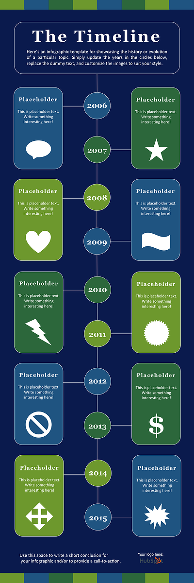 thetimelineinfographictemplate.png?width=400&height=1200&name=thetimelineinfographictemplate - How To Create An Infographic In PowerPoint [+Free Templates]