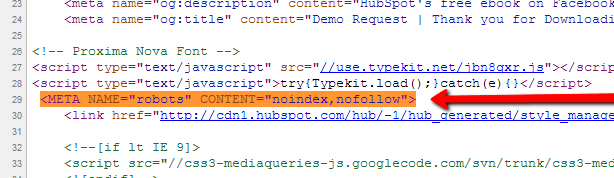 Using Noindex Nofollow Html Metatags How To Tell Google Not To Index A Page In Search