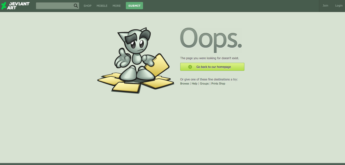 4 Types Of 404 Error Pages That Surprise & Delight Visitors