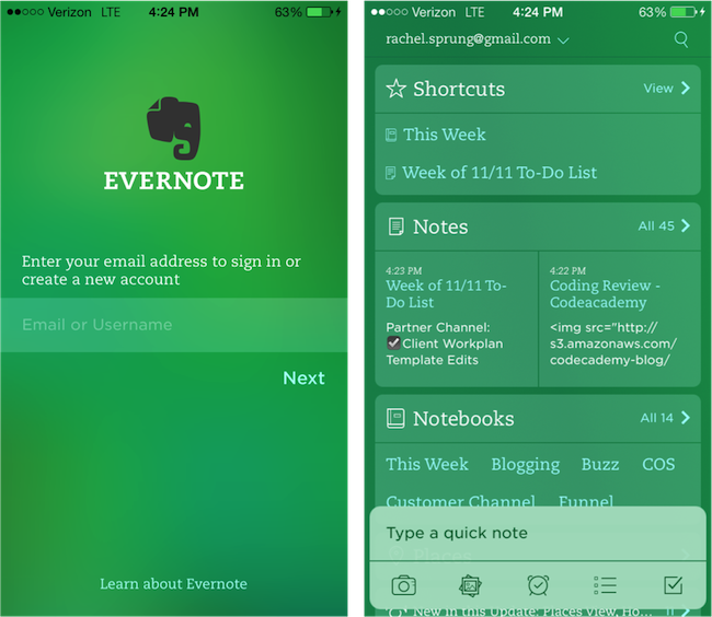 EverNote 10.63.2.45825 download the new version for iphone