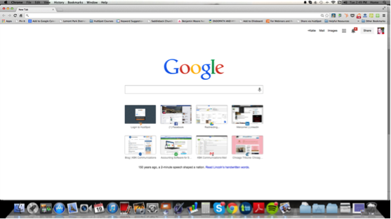 google take a screen shot for mac