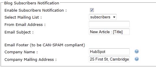 blog subscriber notifications