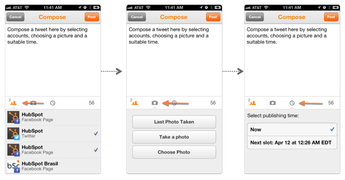 HubSpot iPhone App Compose Message