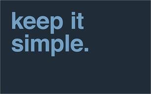 keep it simple blogger