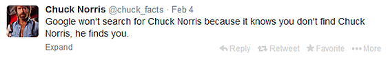 chuck norris parody twitter account