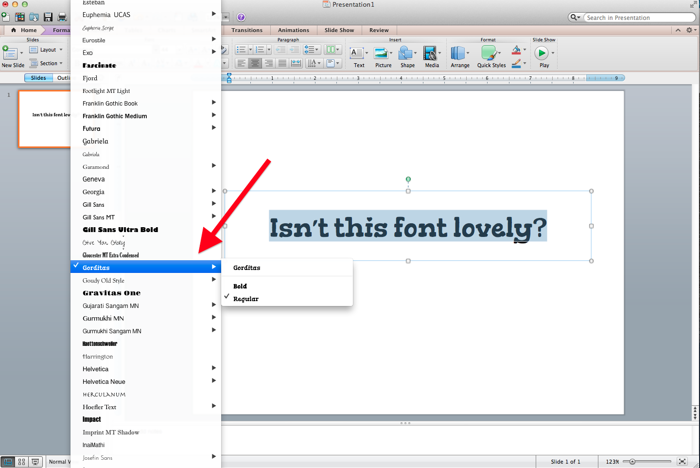 change font size on mac computer