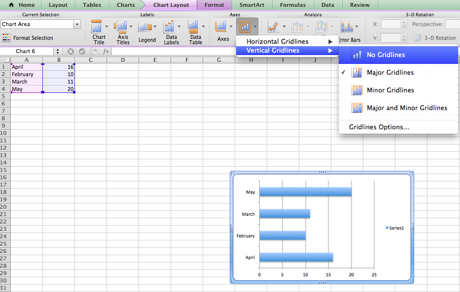 add axis titles in excel 2011 for mac