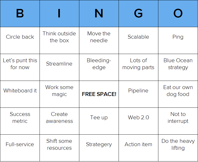 Ready To Play Some Business Babble Bingo Free Customizable Bingo Cards
