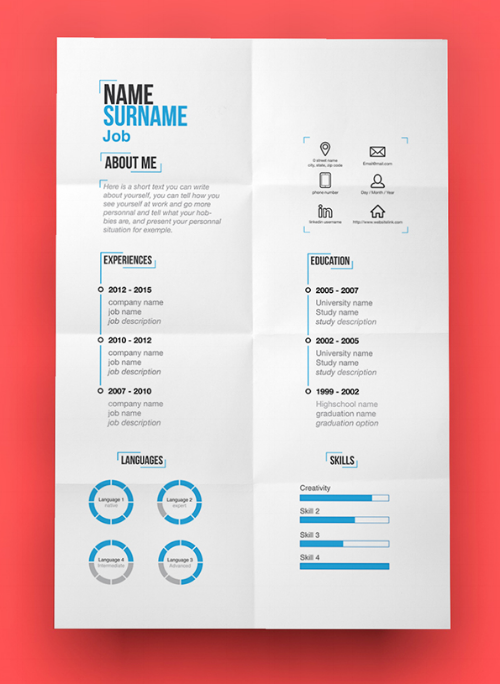 Example Resume Template from blog.hubspot.com