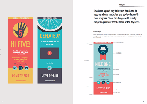 Infographic guidelines for Love to Ride