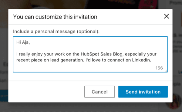 linkedin message to a 2nd degree connection