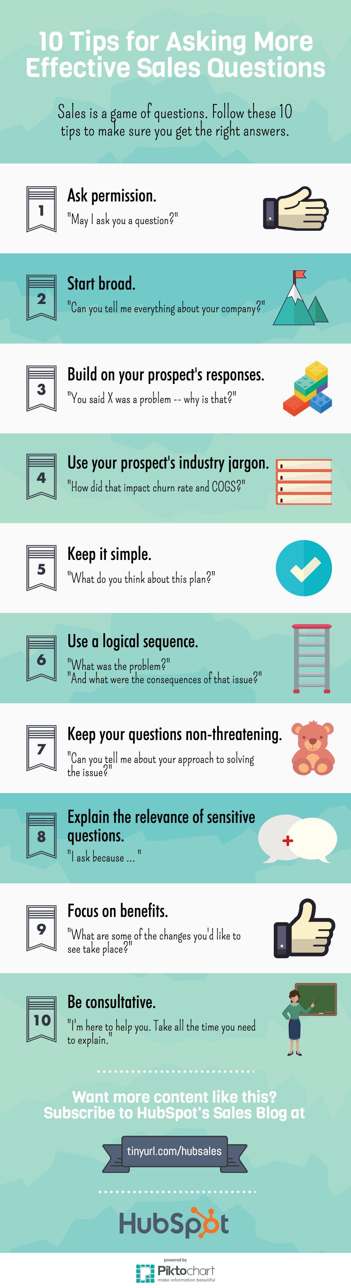 10 Tips For Asking More Effective Sales Questions