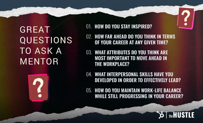 Great questions to ask a mentor