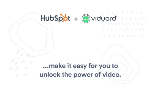 HubSpot and Vidyard logos with text 