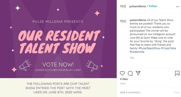 1 like 1 vote instagram contest by pulse millenia: 