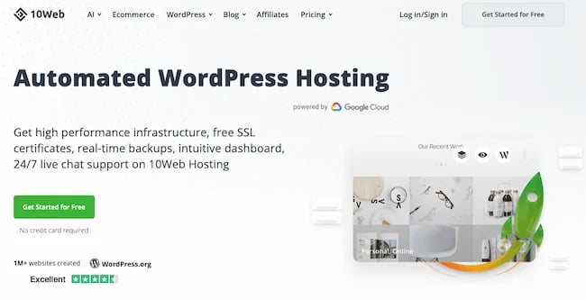 best wordpress hosting 10Web