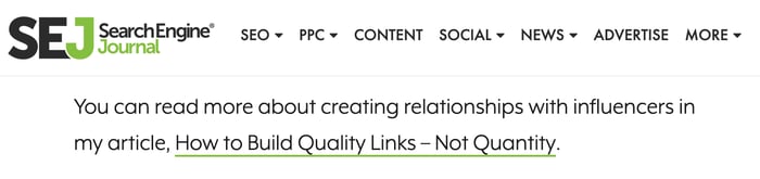 getting contextual links