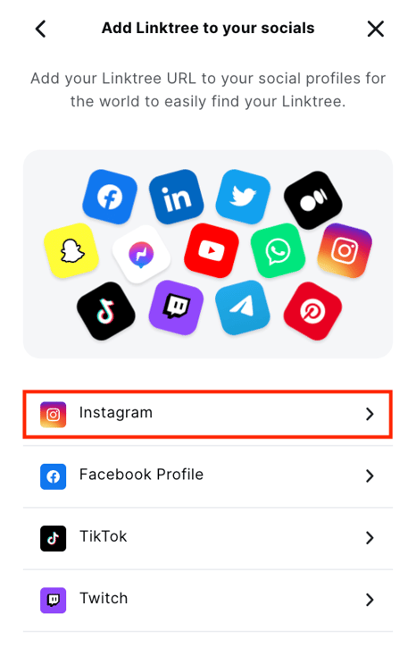 add linktree to instagram profile