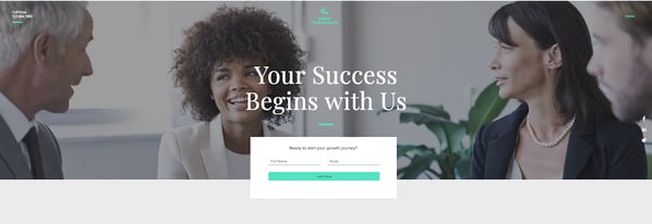 Lead-Gen Landing Page from Wix