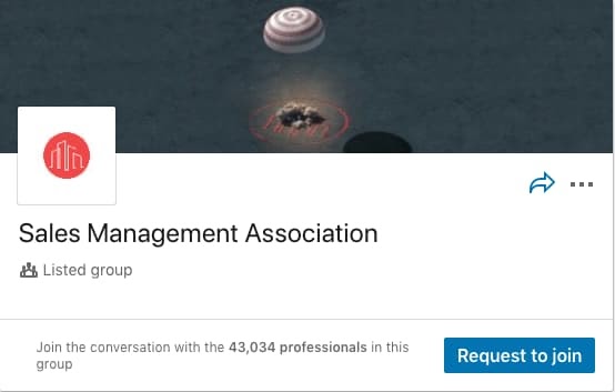 Sales Management Association LinkedIn Group