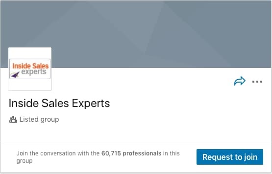 Inside Sales Experts LinkedIn Group