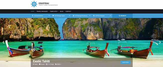 wordpress themes for business: cousteau 