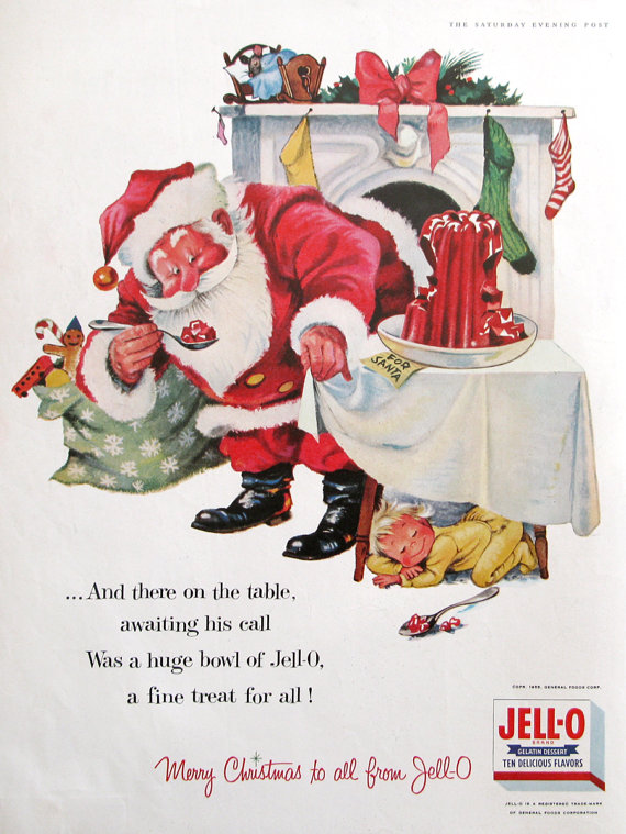 Peter's Milk Chocolate Candy Santa Claus Christmas Vintage Magazine Print Ad