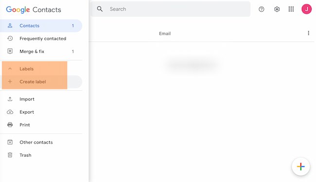 نحوه ایجاد گروه در Gmail مثال: ایجاد برچسب