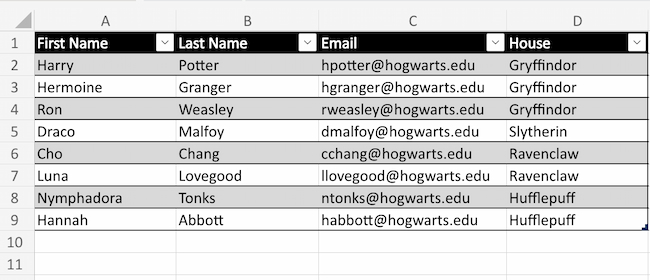 20 create tables.jpg?width=650&height=280&name=20 create tables - How to Use Excel Like a Pro: 29 Easy Excel Tips, Tricks, &amp; Shortcuts