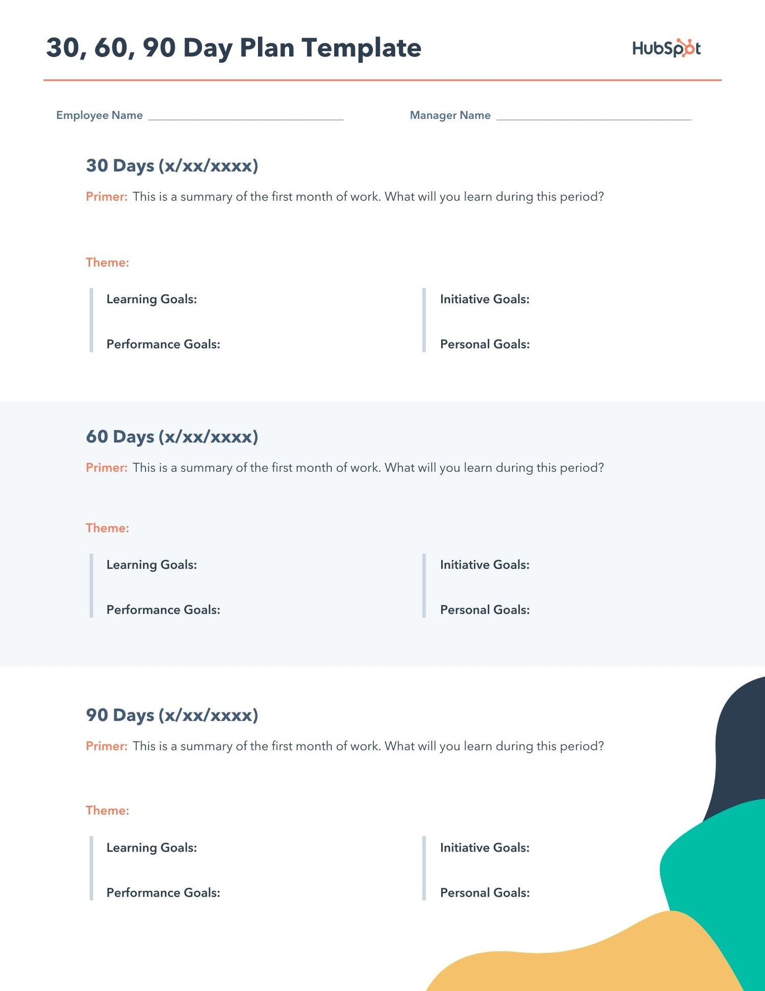 Sales Performance Improvement Plan Template from blog.hubspot.com