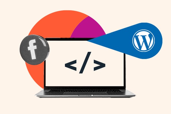 person using a computer to install facebook pixel in wordpress