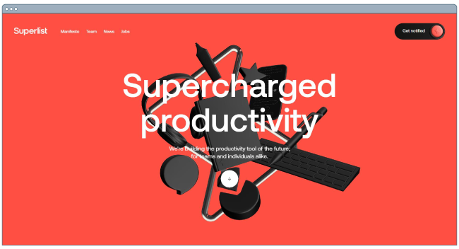 Best website examples: Superlist