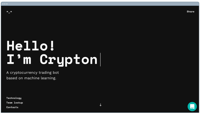 Best website examples: crypton.trading