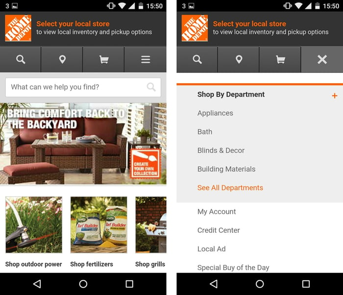 the home depot adaptive design example