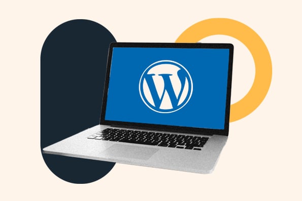 laptop with Wordpress Accessibility Plugin logo