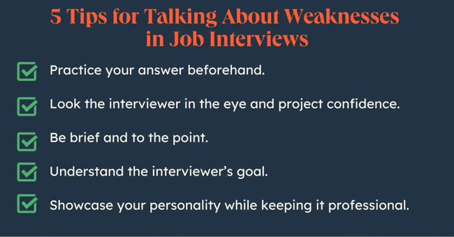 five tips to answer what are your greatest weaknesses