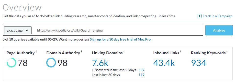 Website Domain Rating Checker